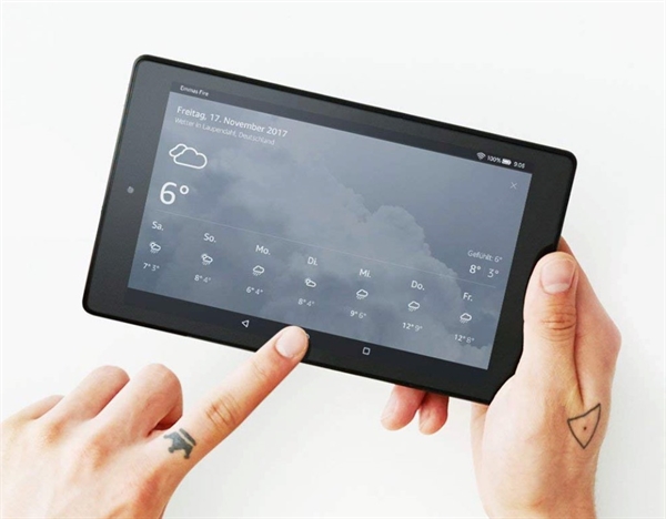 KindleShop Kindle Fire 7 tablet vejret
